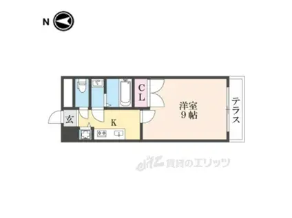 プラボーパーヒ(1K/1階)の間取り写真