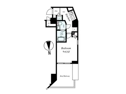 ロイヤルアメニティー西戸山(1K/3階)の間取り写真