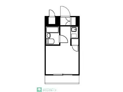 マンション森の仲間(ワンルーム/4階)の間取り写真