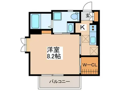 シャーメゾン荻窪(1K/1階)の間取り写真