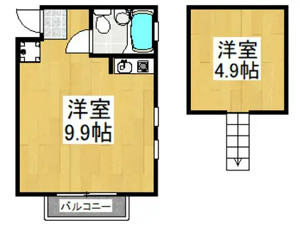 アークエステ-ト(ワンルーム/2階)の間取り写真