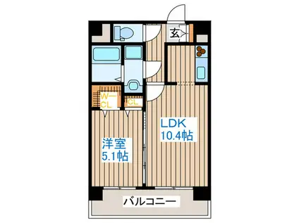 グランジュールマンション高砂駅前(1LDK/7階)の間取り写真