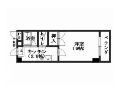 祇園尾前ビル(1K/5階)の間取り写真