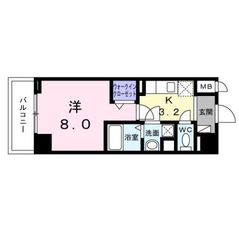 アーバンスクウェア丸の内(1K/10階)の間取り写真