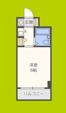 HR下新庄(ワンルーム/8階)の間取り写真