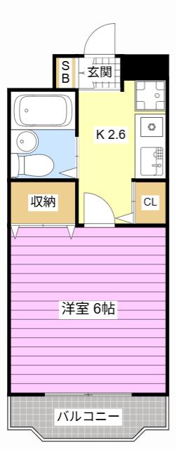 日興パレス浜松(1K/1階)の間取り写真