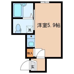 BONDS小台(ワンルーム/2階)の間取り写真
