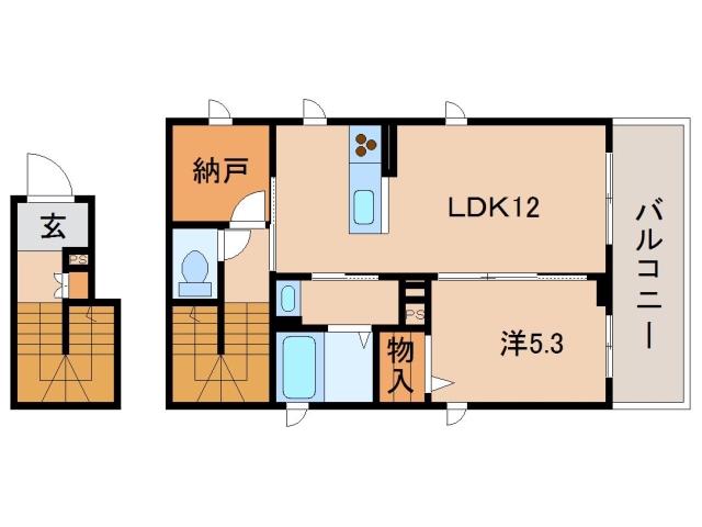 シャーメゾン萬町(1LDK/3階)の間取り写真