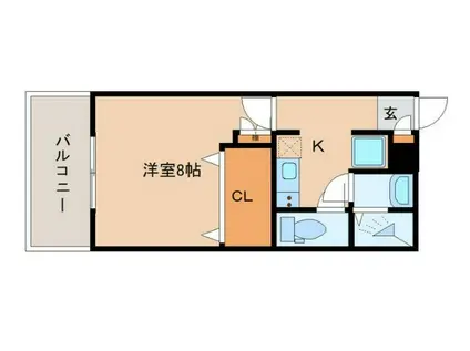 小島ビル(1K/5階)の間取り写真