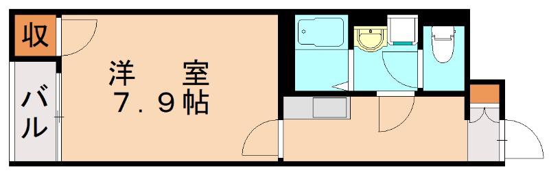 レオネクストプランドール博多南(1K/1階)の間取り写真