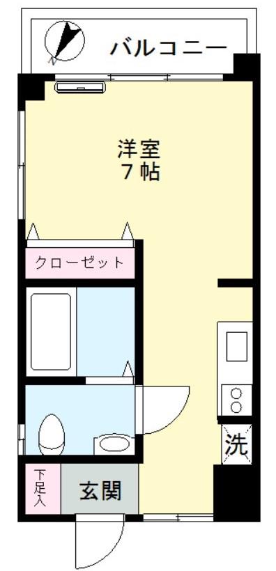 スペランザ(ワンルーム/4階)の間取り写真
