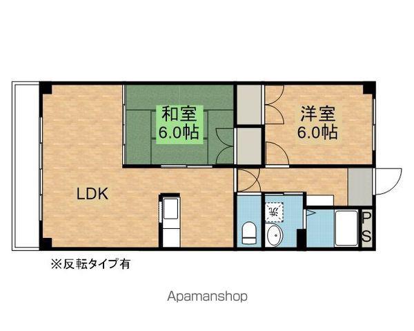 マンションバンガード(2LDK/2階)の間取り写真