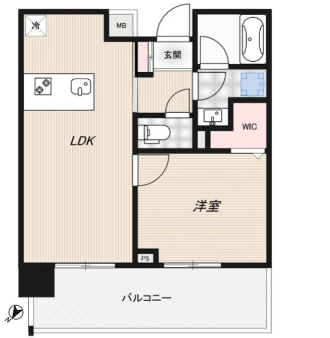 RIDGE豊洲 RIDGE豊洲(1LDK/3階)の間取り写真