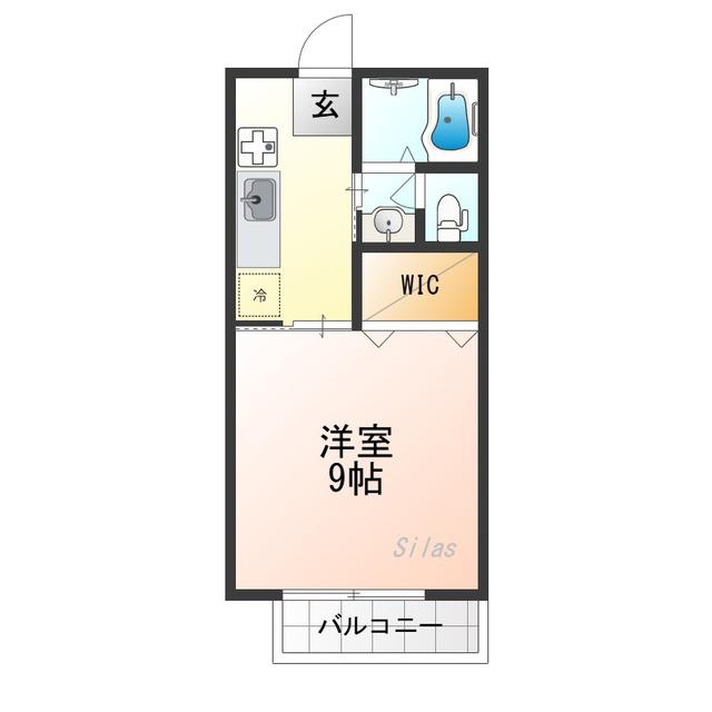 メゾンアクシス(1K/2階)の間取り写真
