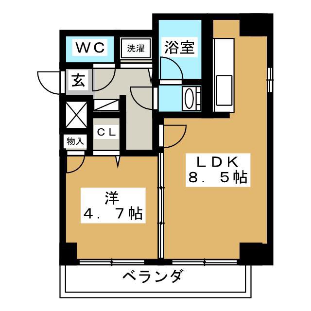マイキャッスル荻窪(1LDK/2階)の間取り写真