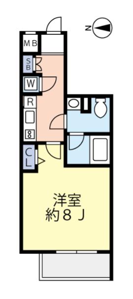 グランヴァン小竹向原(1K/2階)の間取り写真
