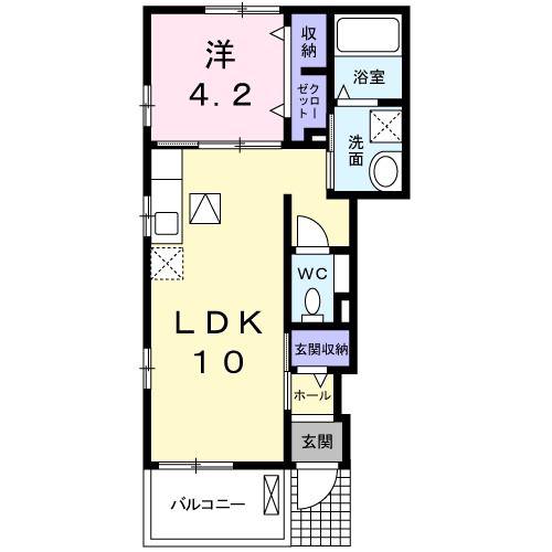 アズールつちうら(1LDK/1階)の間取り写真