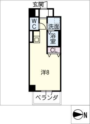 サン・名駅太閤ビル(ワンルーム/7階)の間取り写真