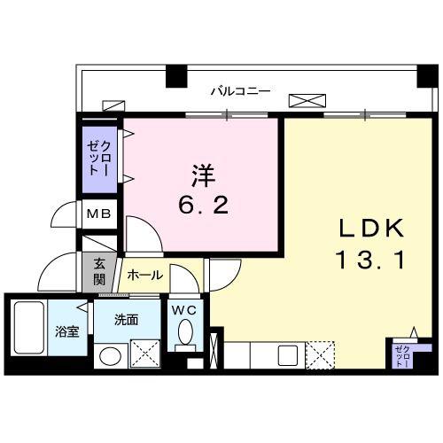 アネックス久我の杜 五番館(1LDK/3階)の間取り写真