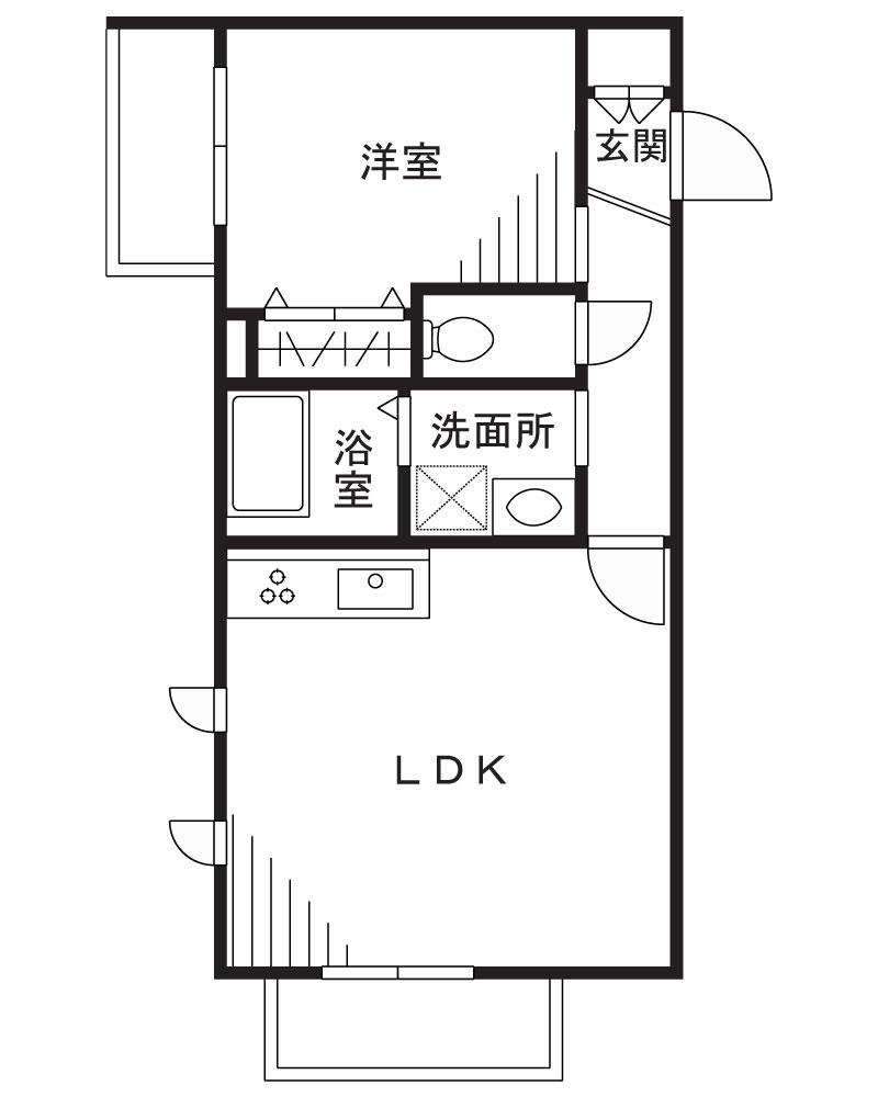 SKIP-STEP(1LDK/3階)の間取り写真