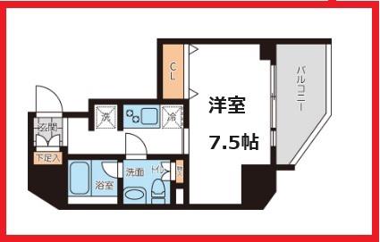 グランパセオ本駒込(1K/3階)の間取り写真