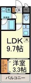 URBANO千種SPICA(1LDK/2階)の間取り写真