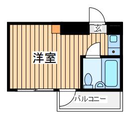 メゾン・ド・モワイエ(ワンルーム/3階)の間取り写真