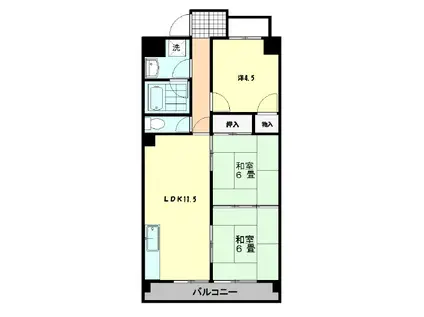 ベルツリー美園(3LDK/3階)の間取り写真