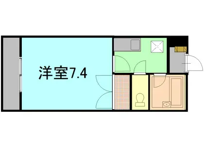 MEハイツ(1K/3階)の間取り写真