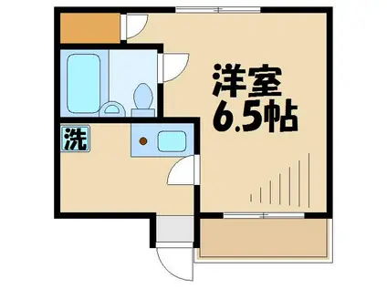 メゾンアヤキ(1K/1階)の間取り写真