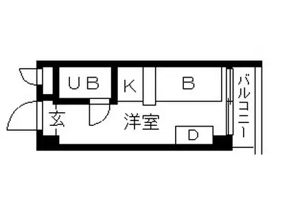 TOPROOM・横浜(ワンルーム/4階)の間取り写真