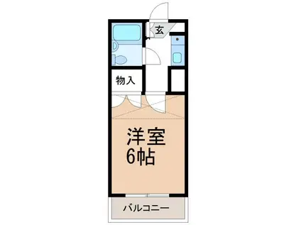 センチュリーコート(1K/1階)の間取り写真