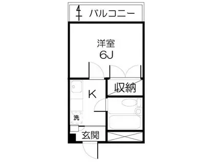 中野第5マンション(1K/3階)の間取り写真