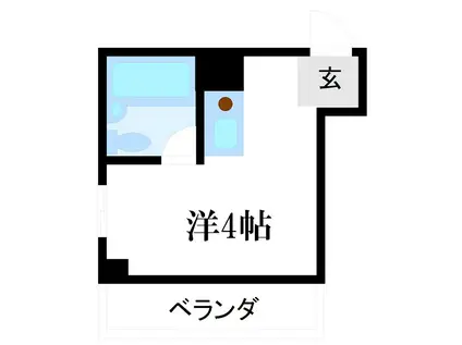 ハイツシマムラ(ワンルーム/3階)の間取り写真