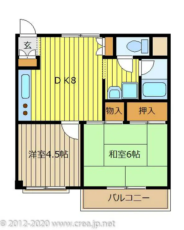 赤塚マンション 3階階 間取り