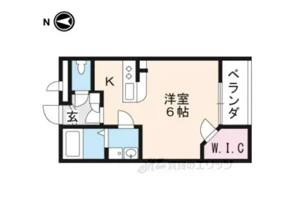 レオネクスト高島(1K/2階)の間取り写真