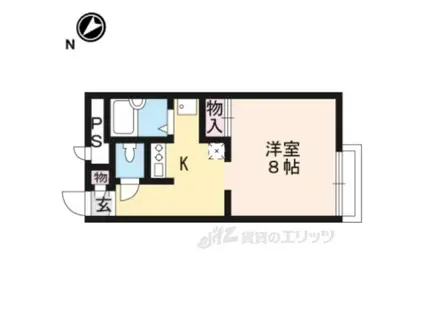 レオパレスTMS(1K/1階)の間取り写真