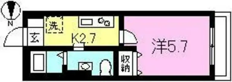 リヴェール永山 1階階 間取り