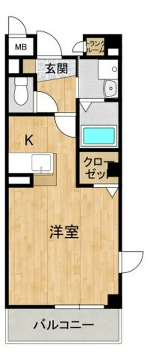 アヴニール豊四季 6階階 間取り