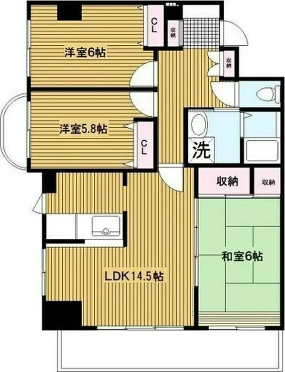 グランソラール丸の内 3階階 間取り