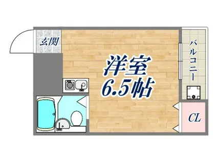 パーソナルマンション杭瀬1(ワンルーム/4階)の間取り写真