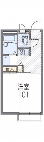 レオパレスサンライズ(1K/2階)の間取り写真