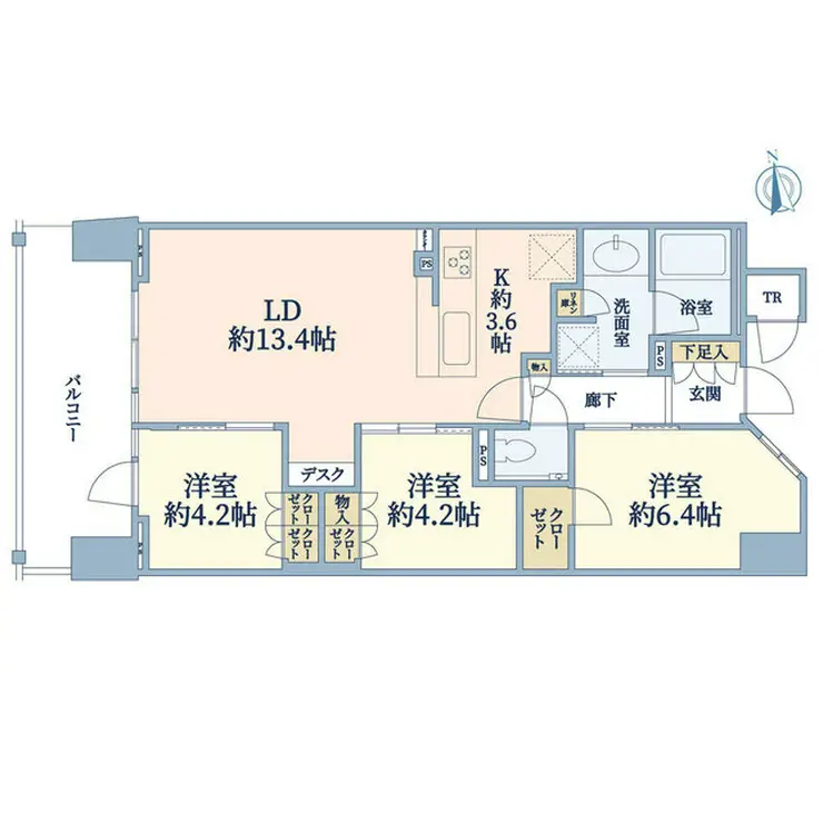 Brillia City 西早稲田 3階階 間取り
