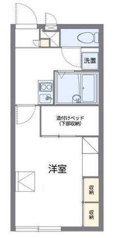 レオパレスノミヤマ(1K/1階)の間取り写真