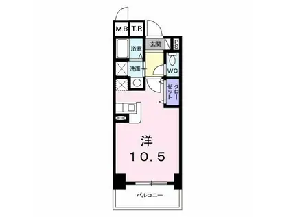 アット長田(1K/1階)の間取り写真