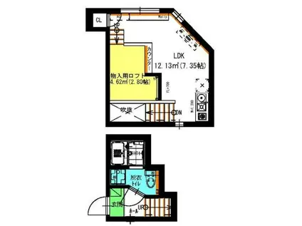 THE PARK(ワンルーム/2階)の間取り写真