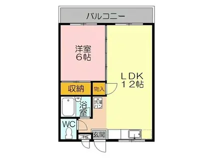 ラビットハウス YOU(1LDK/2階)の間取り写真