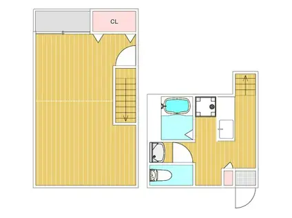 アーバンスクウェア周船寺I(1K/2階)の間取り写真