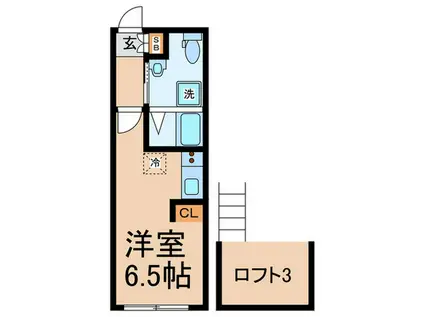 LAPUTA 下北沢(ワンルーム/2階)の間取り写真