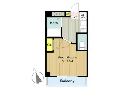 メゾンドウィスタリア(1K/3階)の間取り写真